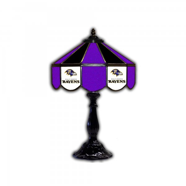 Baltimore Ravens 21" Glass Table Lamp