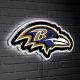 Baltimore Ravens LED Team Logo Shaped Lighted Wall Sign