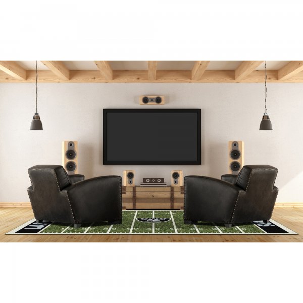 Las Vegas Raiders Imperial 5'4'' x 7'8'' Home Field Rug