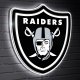 Las Vegas Raiders LED Team Logo Shaped Lighted Wall Sign