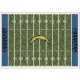 Los Angeles Chargers Imperial 5'4'' x 7'8'' Home Field Rug