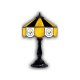 Pittsburgh Steelers 21" Glass Table Lamp