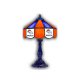 Denver Broncos 21" Glass Table Lamp